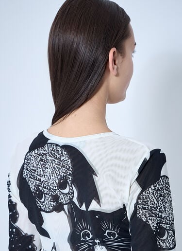 Chopova Lowena Cat Consort 网眼上衣  白色 cho0360005