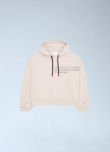 Logo Motif Hooded Sweatshirt Arsenal x A-COLD-WALL* Logo Motif Hooded Sweatshirt Beige acw0162016
