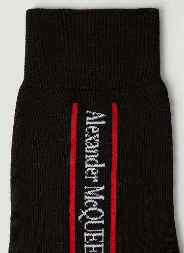 Alexander McQueen Logo Intarsia Socks Black amq0151107