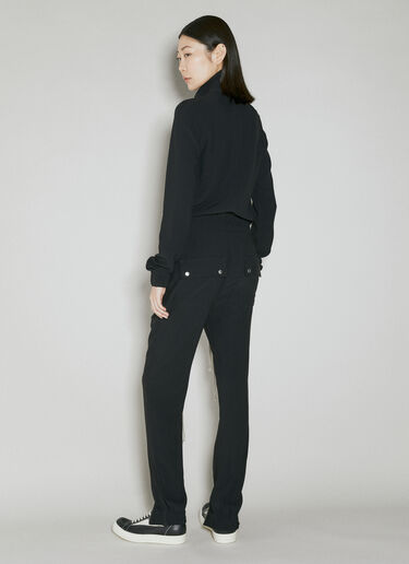 Rick Owens Long Sleeve Jumpsuit Black ric0253015