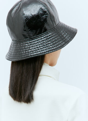 Moncler Logo Patch Bucket Hat Black mon0257037