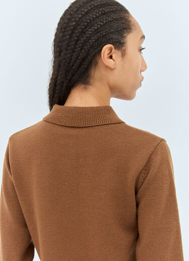 Dries Van Noten Polo Sweater Brown dvn0258026