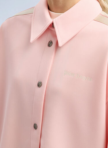 Classic Logo Tonal Track Shirt Palm Angels Classic Logo Tonal Track Shirt Pink pma0262123