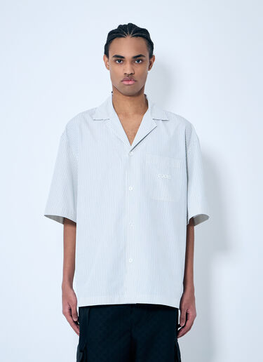 Gucci Striped Short Sleeve Shirt White guc0159048
