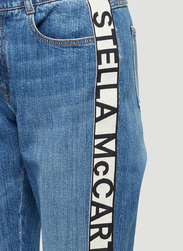 Stella McCartney Logo-Tape Skinny Jeans Blue stm0243001