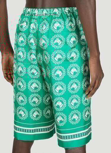 Gucci Horse Motif Shorts Green guc0153014