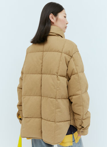 Moncler x Palm Angels Fieldrush Short Down Jacket Brown mpa0355001