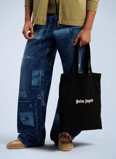 Classic Logo Tote Bag Palm Angels Classic Logo Tote Bag Black pma0162066
