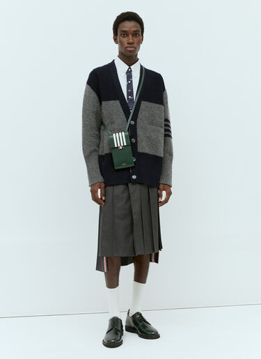 Thom Browne Super 120'S Twill Pleated Skirt Grey thb0153014