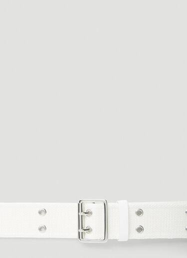 MM6 Maison Margiela Eyelet Belt White mmm0249031