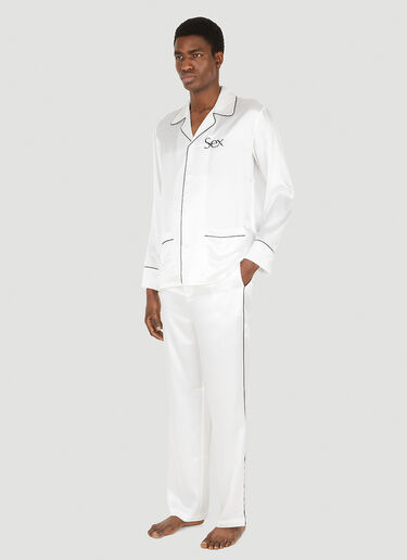 Sex Silk Pyjamas More Joy Sex Silk Pyjamas White mjy0347083