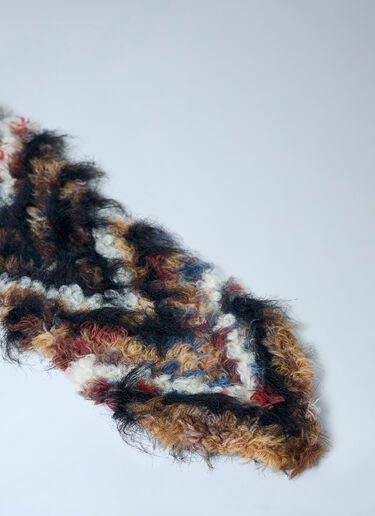 Chevron Knit Scarf Kiko Kostadinov Chevron Knit Scarf Black kko0262009