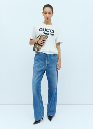 ロゴパッチ クラシックジーンズ Gucci ロゴパッチ クラシックジーンズ ブルー guc0254001