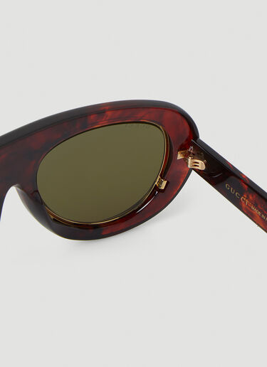 Gucci Navigator Frame Tortoiseshell Sunglasses Brown guc0148013