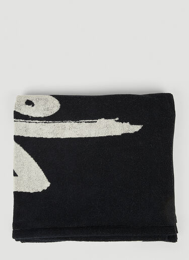 Yohji Yamamoto YY Bath Towel Black yoy0150001