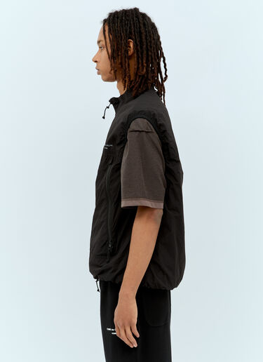 Logo Print Ripstop Vest Comme des Garçons Homme Logo Print Ripstop Vest Black cdh0156001