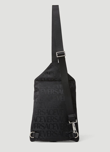 Versace One Shoulder Crossbody Bag Black ver0153046