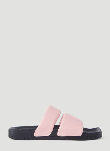 Acne Studios Face Rubber Sandals Pink acn0245030