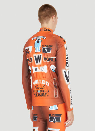 Walter Van Beirendonck Skeleton ロングスリーブ バイクトップ オレンジ wlt0150007