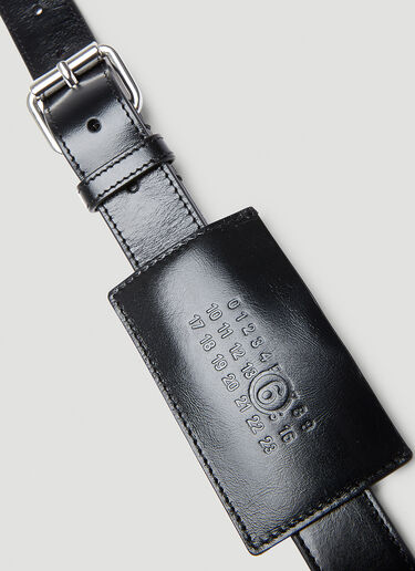 カードホルダーベルト MM6 Maison Margiela カードホルダーベルト ブラック mmm0353003
