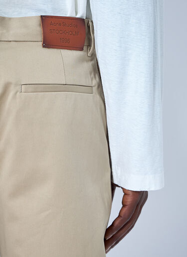 Acne Studios コットンサテンのテーラードトラウザーズ ベージュ acn0165059