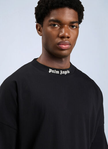 LN-CC® - Palm Angels: Classic Logo Over T-Shirt - Black Palm Angels Classic Logo Over T-Shirt Black pma0164129