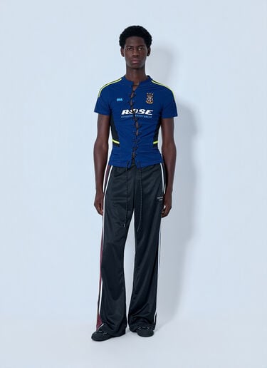 Martine Rose Lace-up Athletic Jersey Blue mtr0164008