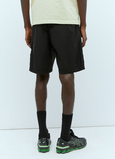 Stone Island 徽标贴饰百慕大短裤 黑色 sto0156054