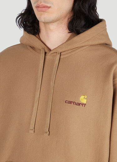 Carhartt WIP 아메리칸 스크립트 후드 스웨트셔츠 카멜 wip0151019