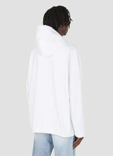 VETEMENTS Haute Couture Logo Hooded Sweatshirt White vet0147012