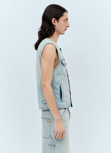 Courrèges Multiflex Denim Vest Blue cou0156003