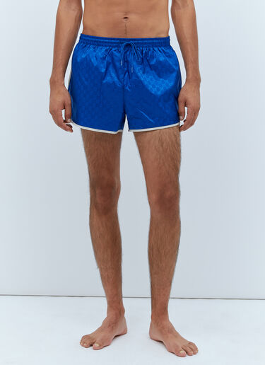 Gucci GG Jacquard Swim Shorts Blue guc0153009
