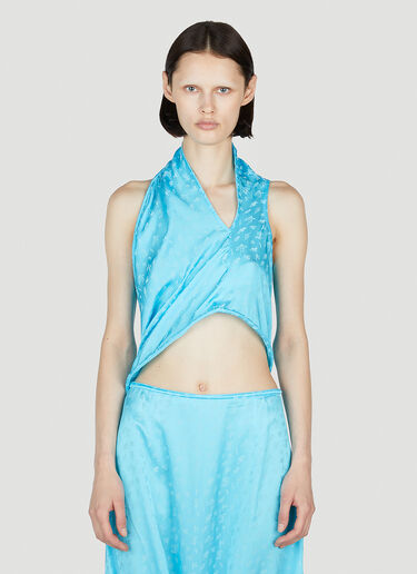 Kiko Kostadinov Heidi Sleeveless Top Blue kko0252005