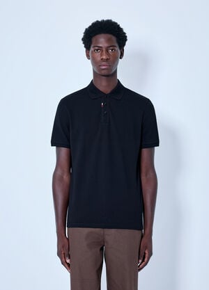Moncler Piqué Polo Shirt Black mon0166006