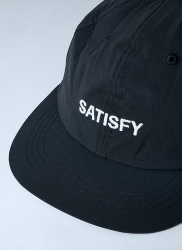 Satisfy Logo Motif Baseball Cap Black sat0162012