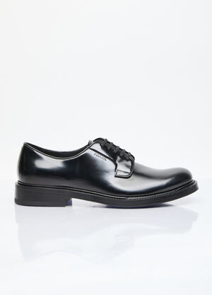 Dolce & Gabbana Brushed Leather Lace-Up Shoes Black dol0160007