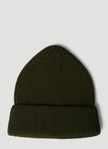 ROA Ribbed Beanie Hat Dark Green roa0150020