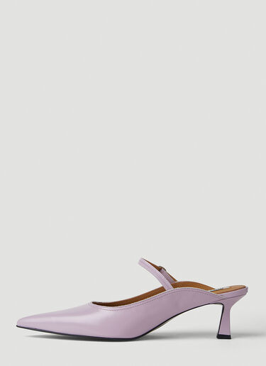 Reike Nen Pointed Mary Jane Kitten Heel Mules Lilac rkn0251001