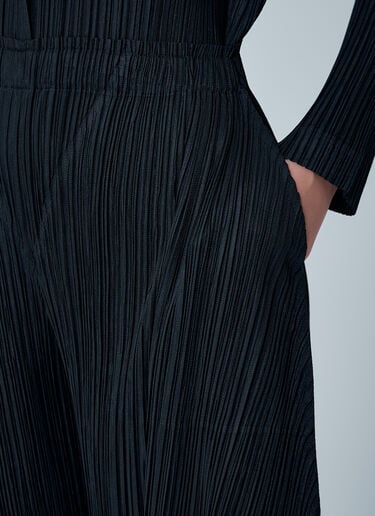 Cropped Pleated Pants Pleats Please Issey Miyake Cropped Pleated Pants Black plp0262014