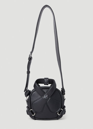 Courrèges Mini Loop X Shoulder Bag Black cou0251047
