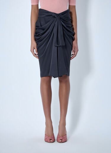 Chloé Draped Knot Detail Skirt Black chl0264008