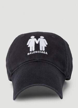 Balenciaga Pride Baseball Cap Black bal0349014