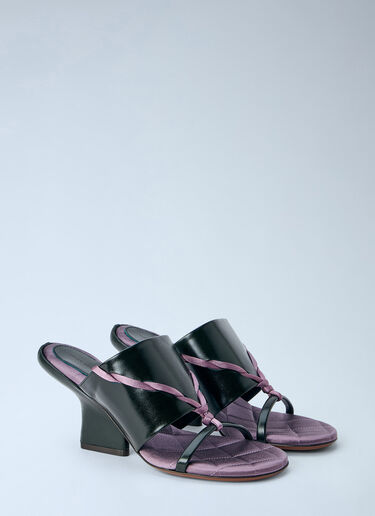 LN-CC® - Dries Van Noten: Braided Strap Mules - Purple Dries Van Noten Braided Strap Mules Purple dvn0265032
