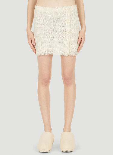 Acne Studios Button Up Skirt White acn0248039