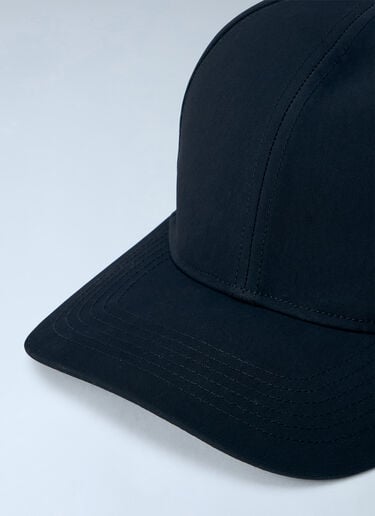 LN-CC® - Massimo Osti Studio: Structured Panelled Cap - Black Massimo Osti Studio Structured Panelled Cap Black mao0166001