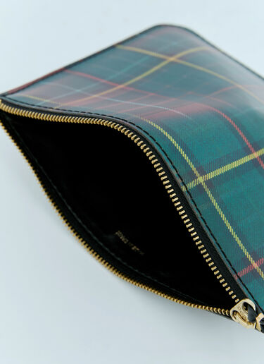 Comme des Garçons Wallet Lenticular Tartan Large Pouch Multicolour cdw0355004