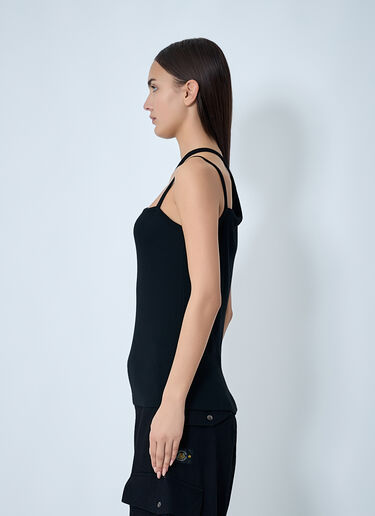 Yohji Yamamoto String Detail Camisole Black yoy0262024