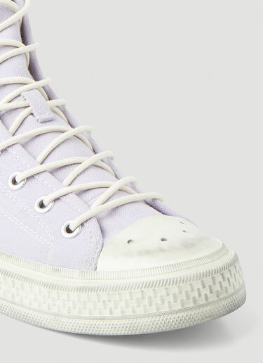 Acne Studios Ballow High Top Tumbled Sneakers Lilac acn0148042