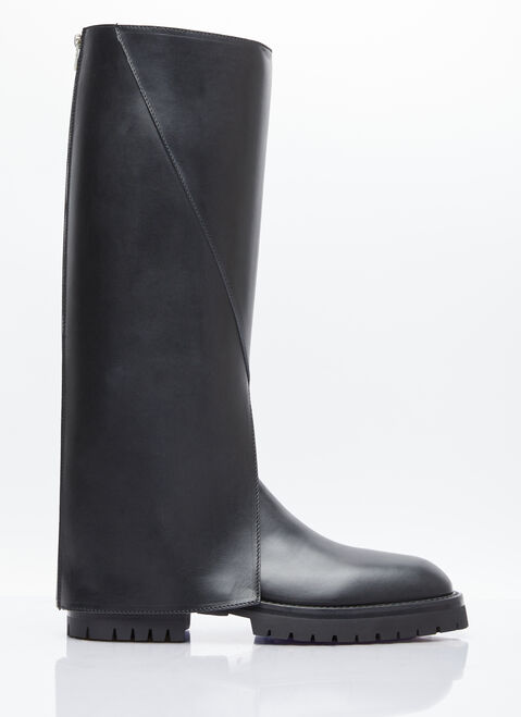 Ann Demeulemeester Jay Leather Boots Grey ann0154011