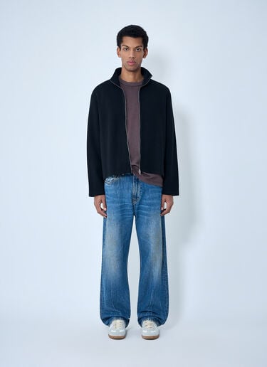 Our Legacy High-Neck Zip-Up Jacket Black our0164001